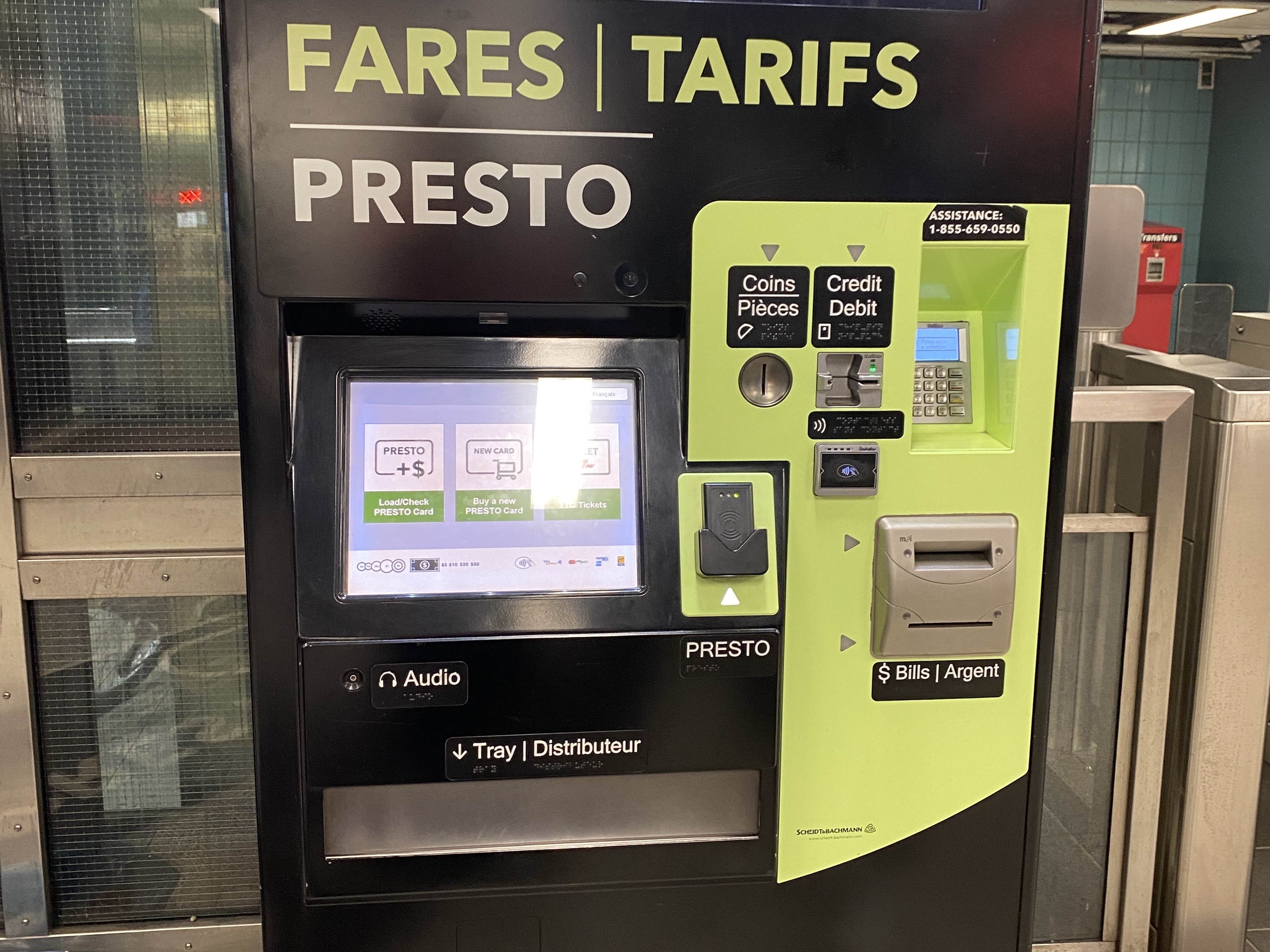 This is the Presto machine, where riders can buy transit
      tickets.